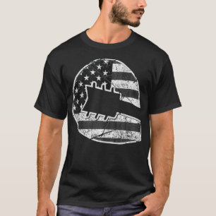 US American Flag Guitar Musician Vintage Country G T-Shirt