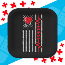 US American Flag Hero Life Nurse Appreciation