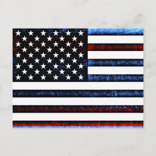 US American Flag Patriotism Post Card