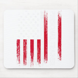 Us American Flag Personal Trainer Fitness Instruct Mouse Pad