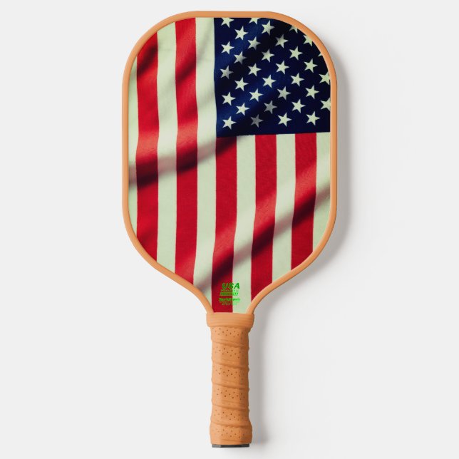US American Flag  Pickleball Paddle (Front)