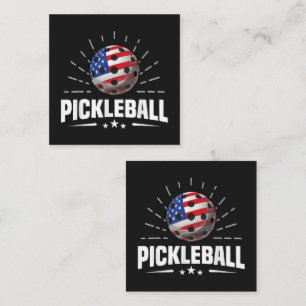 US American Flag Pickleball Player Card