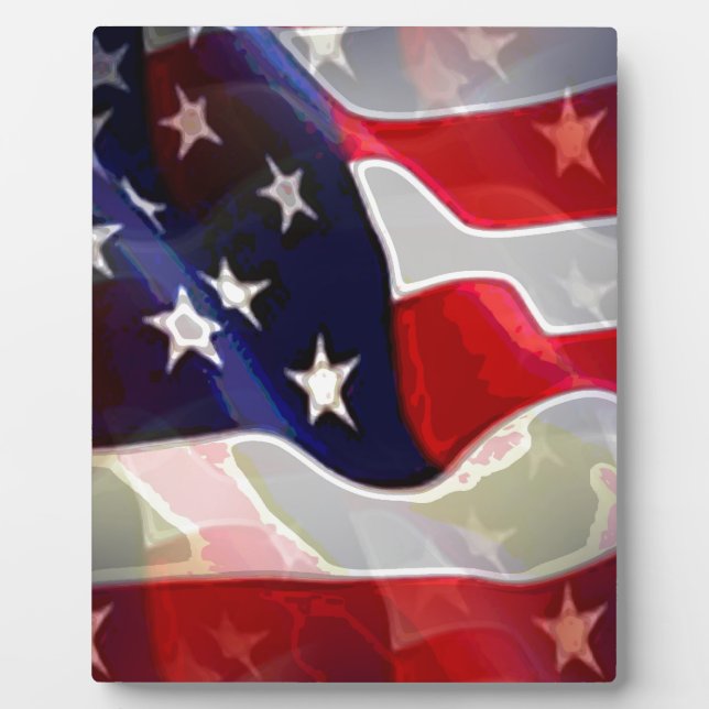 US American Flag Plaque (Front)