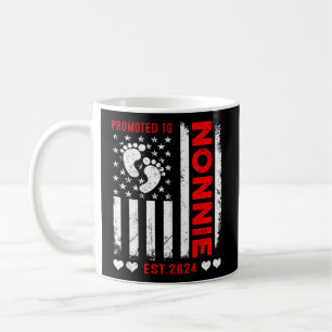 Us American Flag Promoted To Nonnie 2024 Mother'S  Coffee Mug