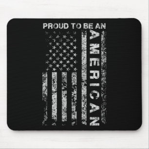 Us American Flag Proud To Be An American Holiday G Mouse Pad