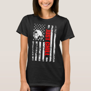 US American Flag Pyjamas Patriotic Just Chill T-Shirt