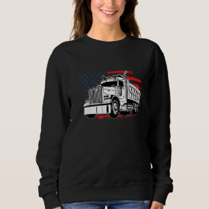 US American Flag Semi Truck Driver TEE American Fl