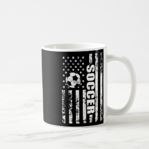 Us American Flag Soccer Patriotic Soccer Coffee Mug