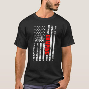 US American Flag Sports Patriotic Camping Premium T-Shirt