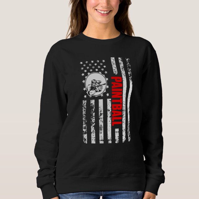US American Flag Team Shooting Sports Patriotic Pa Sweatshirt (Front)