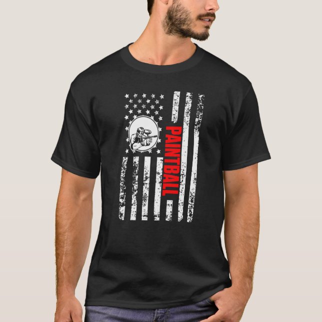 US American Flag Team Shooting Sports Patriotic Pa T-Shirt (Front)