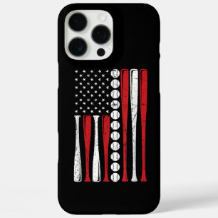 US American Flag Vintage Baseball Flag 4th Of July iPhone 16 Pro Max Case