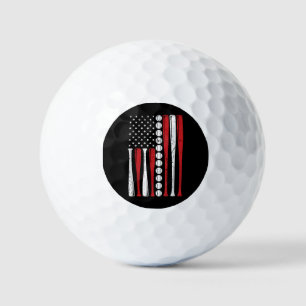 US American Flag Vintage Baseball Flag 4th Of July Golf Balls