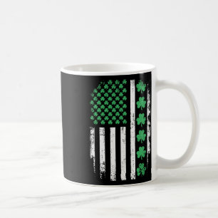 Us American Flag With Shamrocks For St Patricks Da Coffee Mug