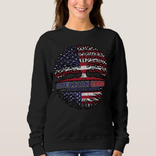 US American USA United States America Tree Roots Sweatshirt