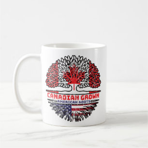US American USA United States Canadian Canada Tree Coffee Mug