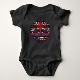 US American USA United States Uk United Kingdom Baby Bodysuit