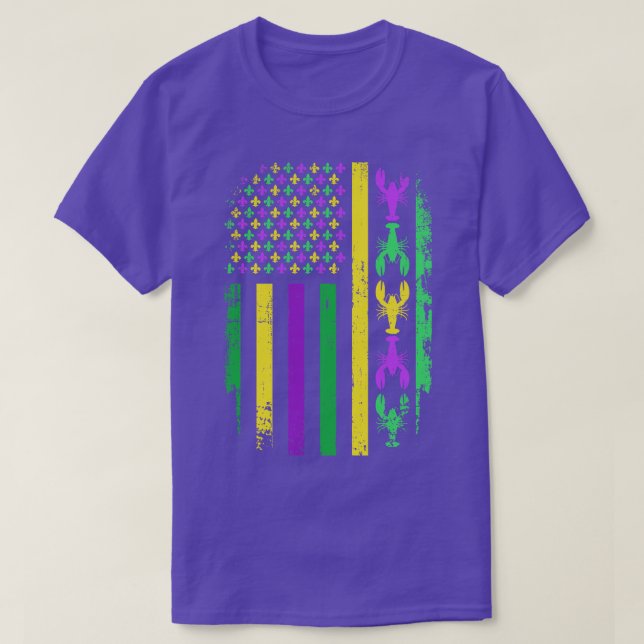 US American with  New Orleans T-Shirt (Design Front)