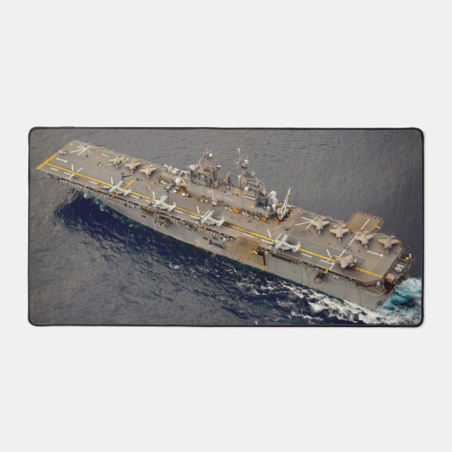 US AMPHIBIOUS ASSAULT SHIP – LHD-1 DESK MAT (Front)