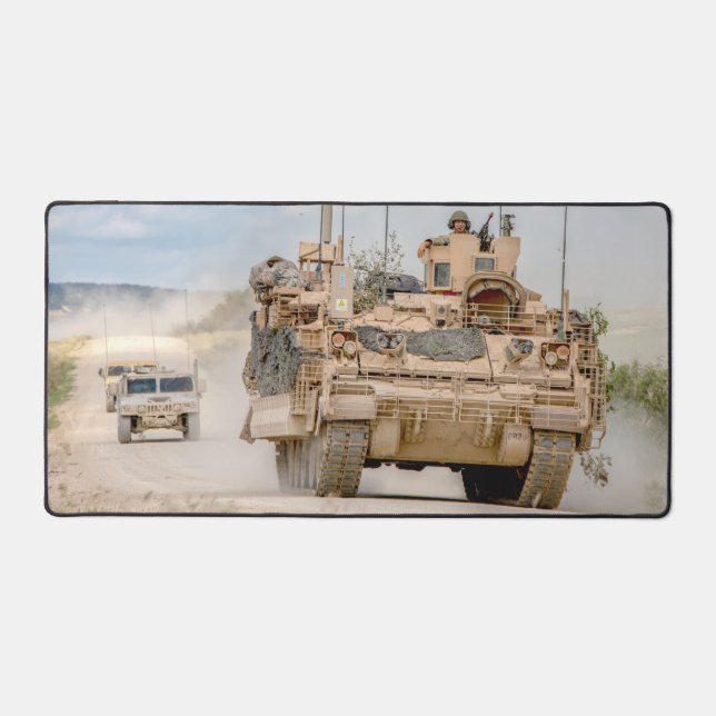 US ARMORED PERSONNEL CARRIER - M2 BRADLEY DESK MAT (Front)