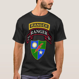 US Army Ranger - 2nd Battalion (BN) Scroll, Ranger T-Shirt