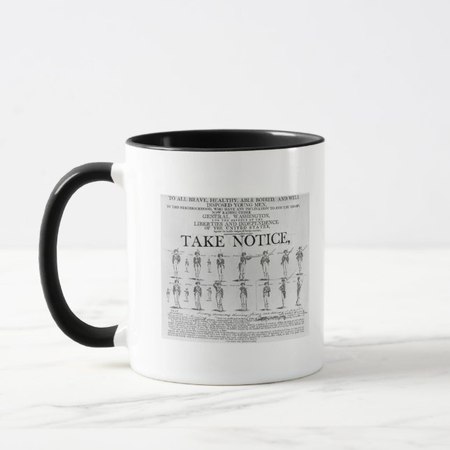 US Army Recruiting Showing Various Positions Mug (Left)