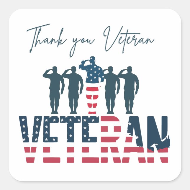 US Army Veteran Sticker | Military Pride Decal (Front)