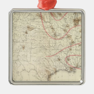 US Barometer Metal Tree Decoration