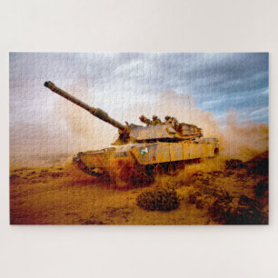 US BATTLE TANK – M1 ABRAMS (20x30 inch) Jigsaw Puzzle