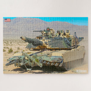 US BATTLE TANK – M1 ABRAMS (20x30 inch) Jigsaw Puzzle