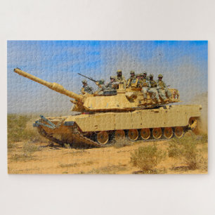 US BATTLE TANK – M1 ABRAMS (20x30 inch) Jigsaw Puzzle
