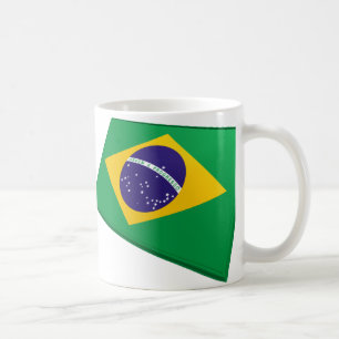 US & Brazil Flags Coffee Mug