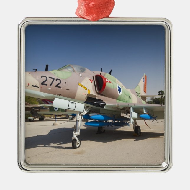 US-built A-4 Skyhawk fighter Metal Tree Decoration (Front)