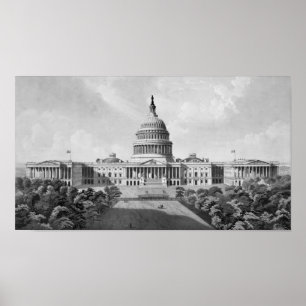 US Capitol Building Poster