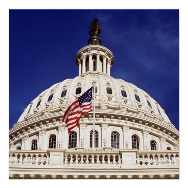 US capitol building, Washington DC Poster (Front)