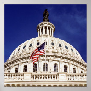 US capitol building, Washington DC Poster