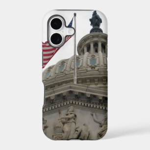 US Capitol Building with American Flag - East