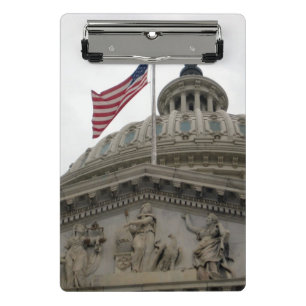 US Capitol Building with American Flag - East Mini Clipboard