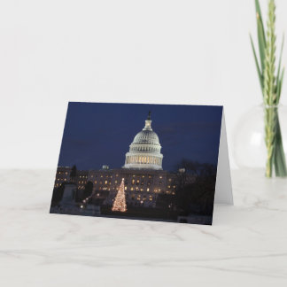 US Capitol celebrating Christmas photo Holiday Card