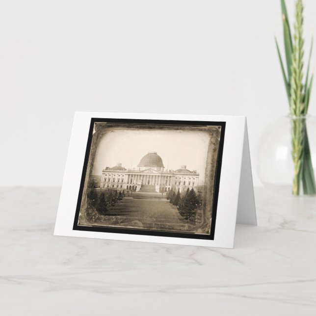 US Capitol DC Daguerreotype 1846 Card (Front)