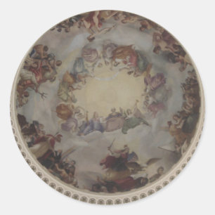US Capitol Dome Classic Round Sticker