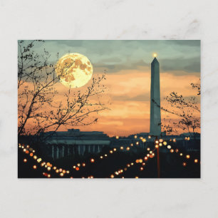 US Capitol Hill Christmas Postcard