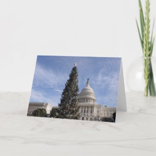 US Capitol Hill christmas tree Holiday Card