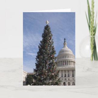 US Capitol Hill christmas tree Holiday Card