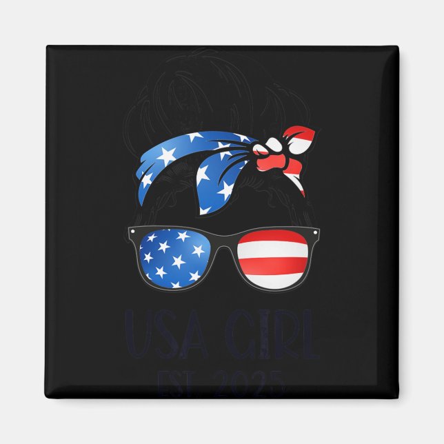 Us Citizen Est 2025 New Citizenship American Usa G Magnet (Front)