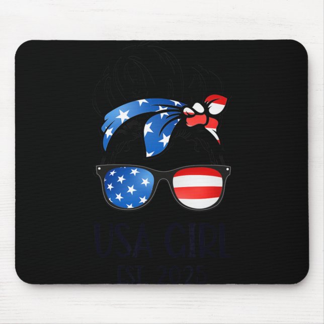 Us Citizen Est 2025 New Citizenship American Usa G Mouse Pad (Front)