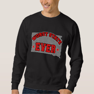 US Citizen Proud America Land Map Worst State Sout Sweatshirt