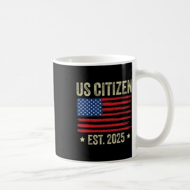 Us Citizenship Decoration American New Usa Citizen Coffee Mug (Right)