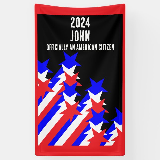 US Citizenship Granted Banner (Vertical)