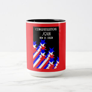 US Citizenship Granted Two-Tone Coffee Mug